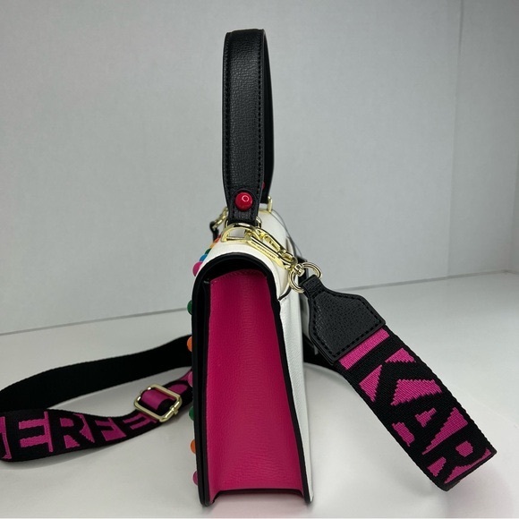 Karl Lagerfeld Paris Simone Rainbow Studded Crossbody - Picture 5 of 14